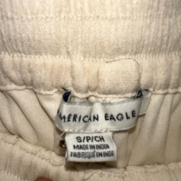 NWT American eagle cream boho beach drawstring shorts S summer vacation - Picture 6 of 7